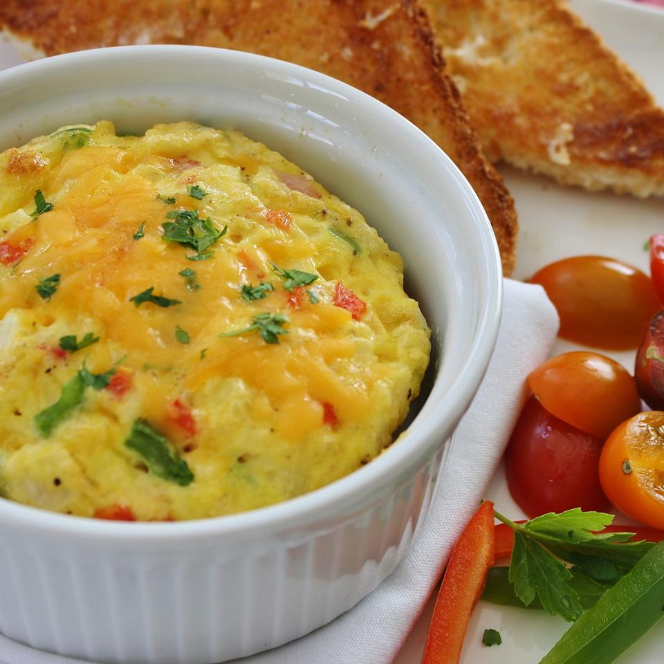 Oven baked omelet